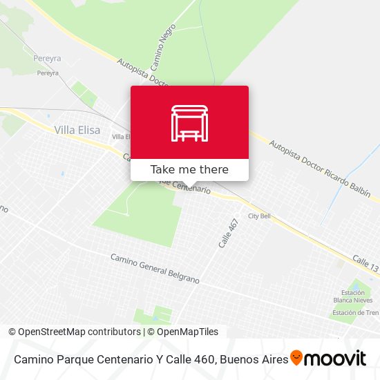 Camino Parque Centenario Y Calle 460 map