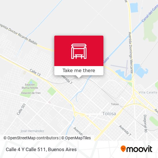 Calle 4 Y Calle 511 map