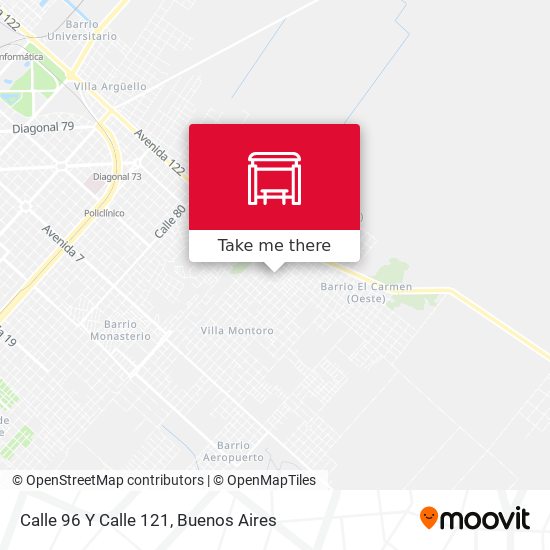 Calle 96 Y Calle 121 map