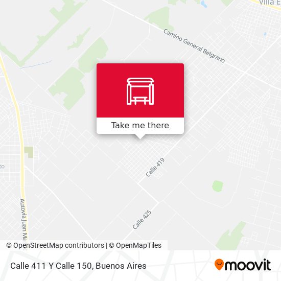 Calle 411 Y Calle 150 map