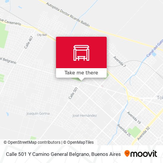 Mapa de Calle 501 Y Camino General Belgrano