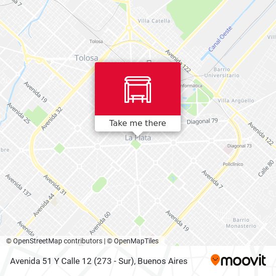 Mapa de Avenida 51 Y Calle 12 (273 - Sur)