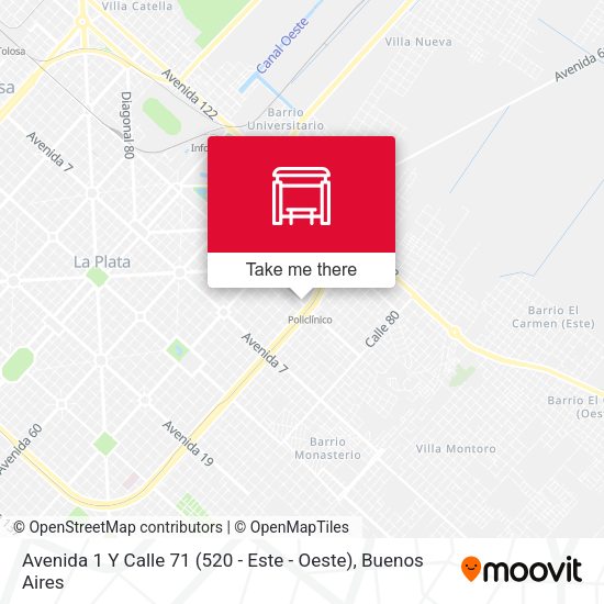 Avenida 1 Y Calle 71 (520 - Este - Oeste) map