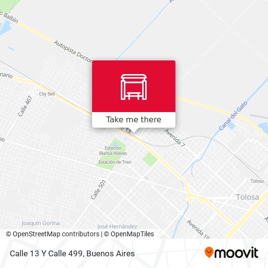 Mapa de Calle 13 Y Calle 499