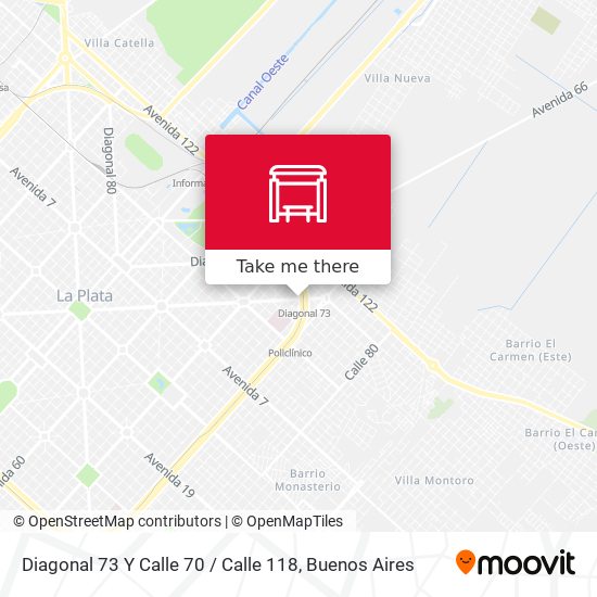 Diagonal 73 Y Calle 70 / Calle 118 map