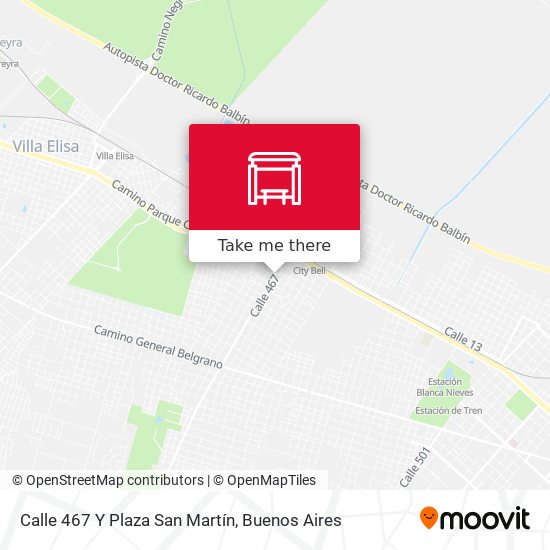 Calle 467 Y Plaza San Martín map