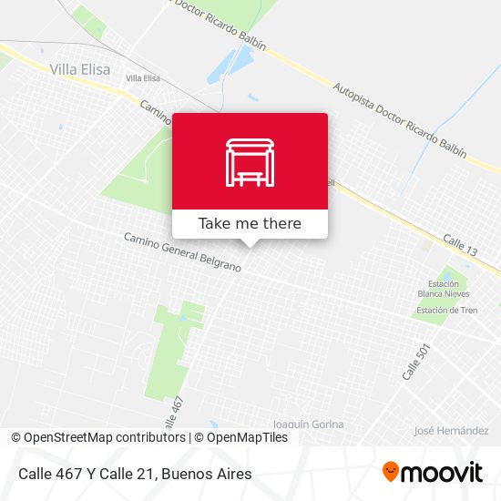 Mapa de Calle 467 Y Calle 21