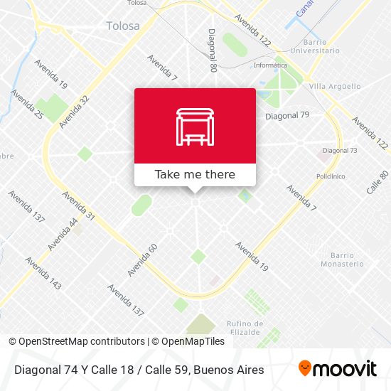 Mapa de Diagonal 74 Y Calle 18 / Calle 59