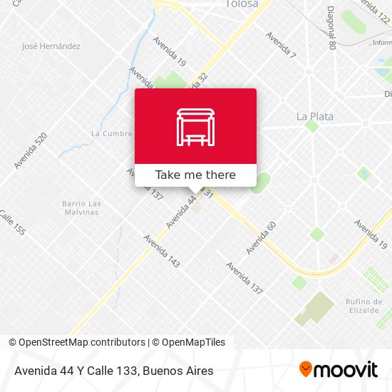 Mapa de Avenida 44 Y Calle 133