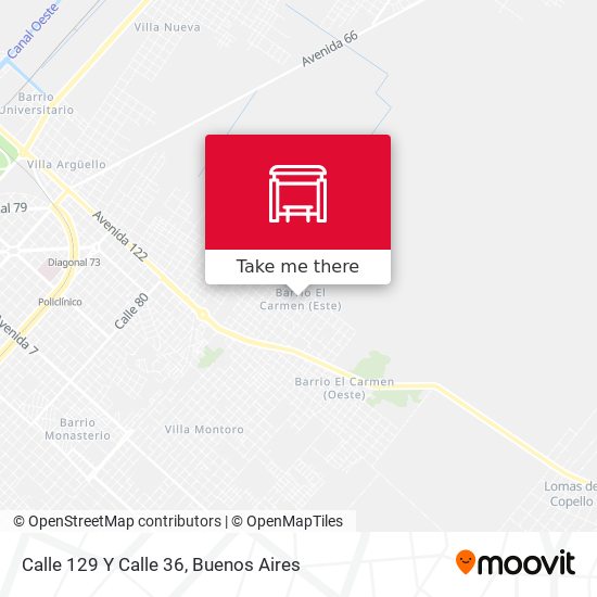 Calle 129 Y Calle 36 map
