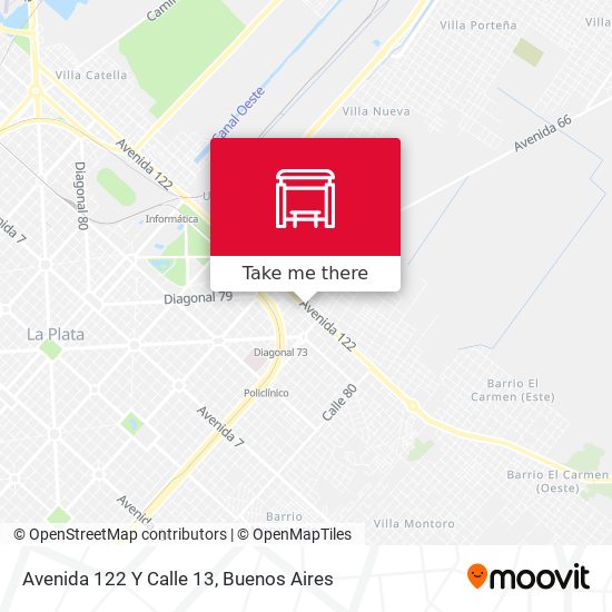 Mapa de Avenida 122 Y Calle 13