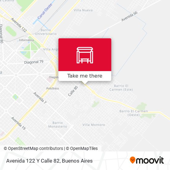 Avenida 122 Y Calle 82 map