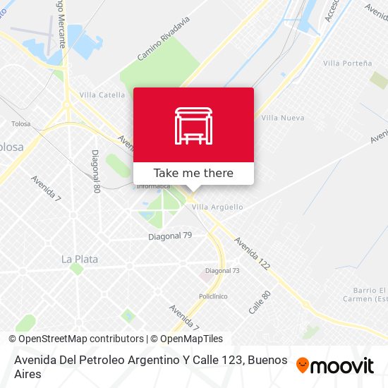 Mapa de Avenida Del Petroleo Argentino Y Calle 123
