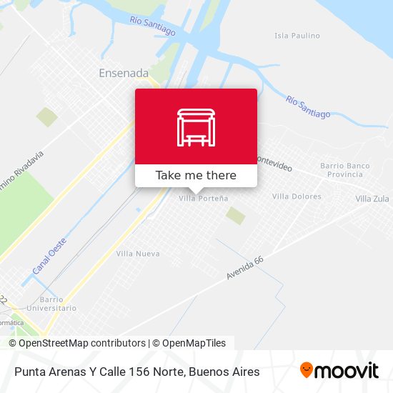 Mapa de Punta Arenas Y Calle 156 Norte