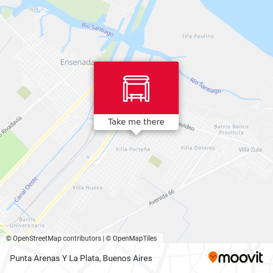Punta Arenas Y La Plata map
