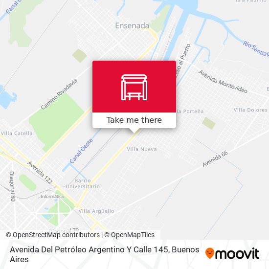Avenida Del Petróleo Argentino Y Calle 145 map