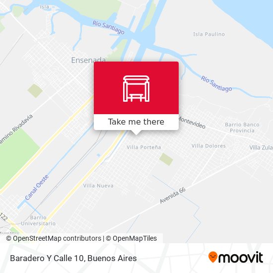 Baradero Y Calle 10 map