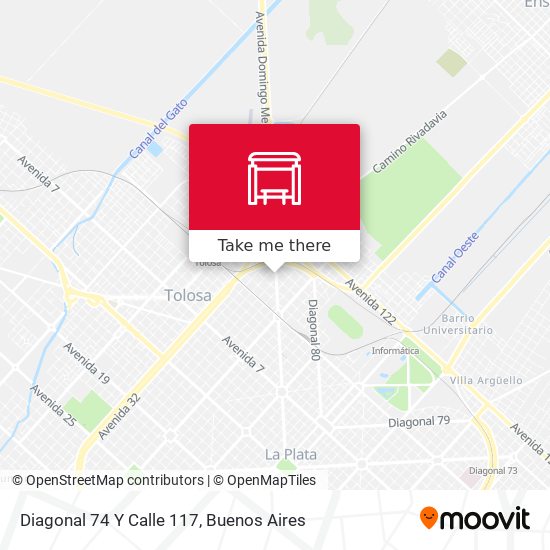 Diagonal 74 Y Calle 117 map