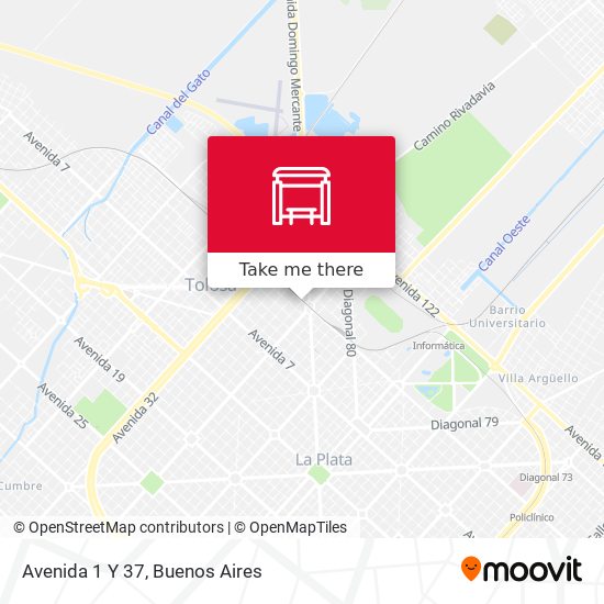 Mapa de Avenida 1 Y 37