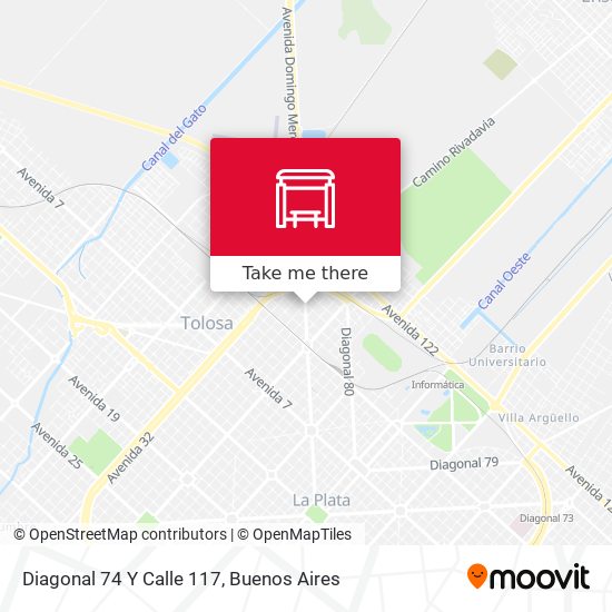 Mapa de Diagonal 74 Y Calle 117