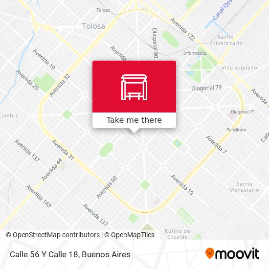 Mapa de Calle 56 Y Calle 18