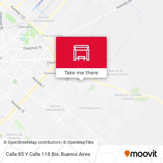 Calle 85 Y Calle 118 Bis map