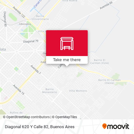 Diagonal 620 Y Calle 82 map