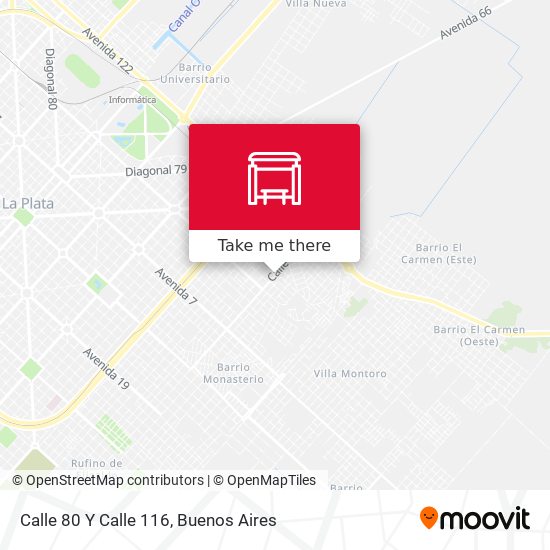 Calle 80 Y Calle 116 map