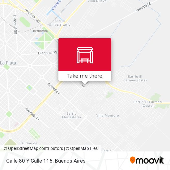 Calle 80 Y Calle 116 map