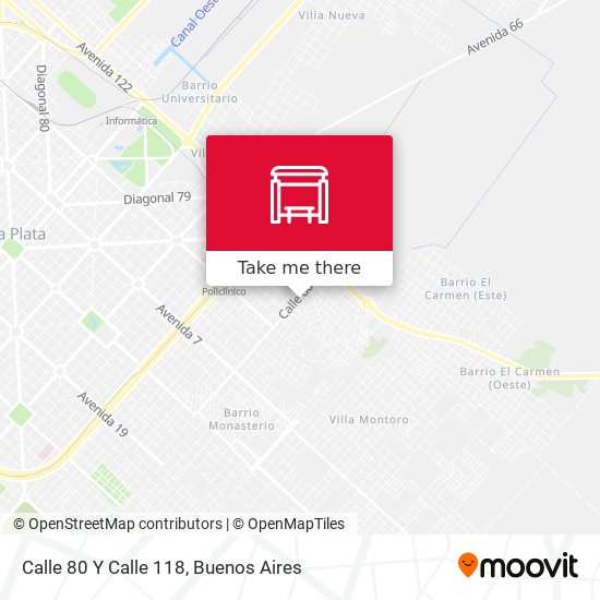 Mapa de Calle 80 Y Calle 118