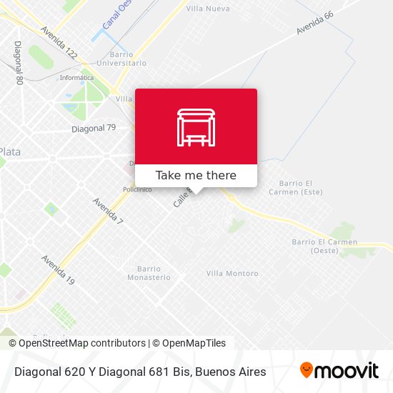 Diagonal 620 Y Diagonal 681 Bis map