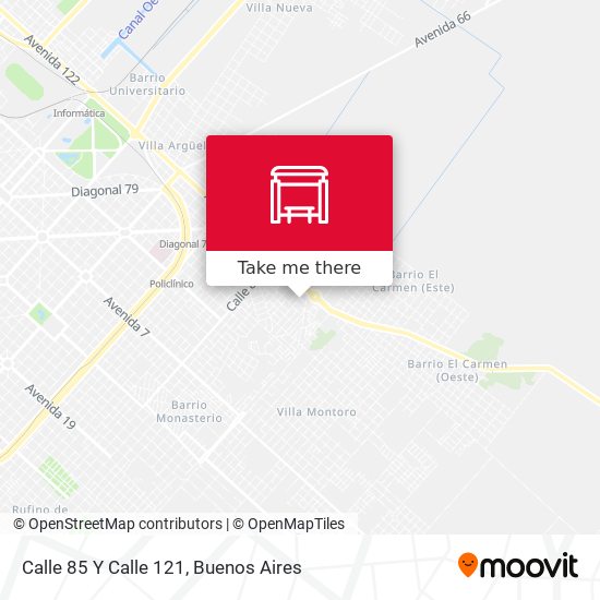 Mapa de Calle 85 Y Calle 121