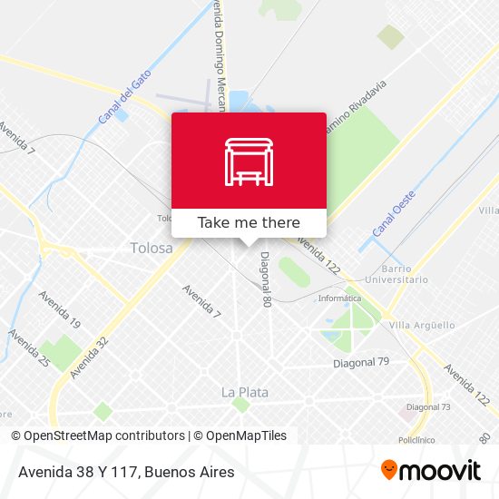Mapa de Avenida 38 Y 117