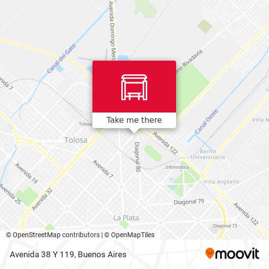Mapa de Avenida 38 Y 119