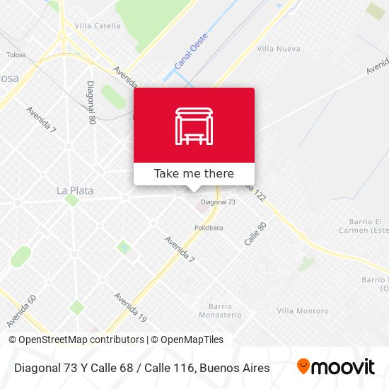 Diagonal 73 Y Calle 68 / Calle 116 map