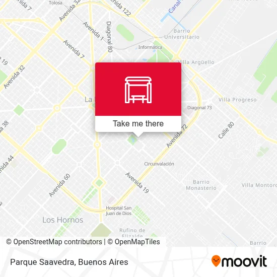 Parque Saavedra map
