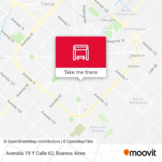 Avenida 19 Y Calle 62 map