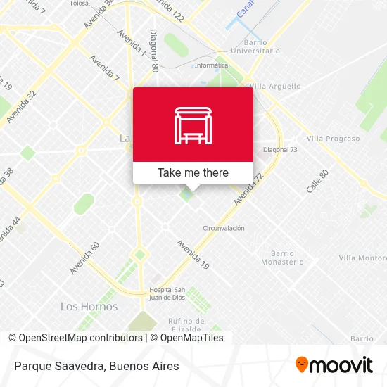 Parque Saavedra map