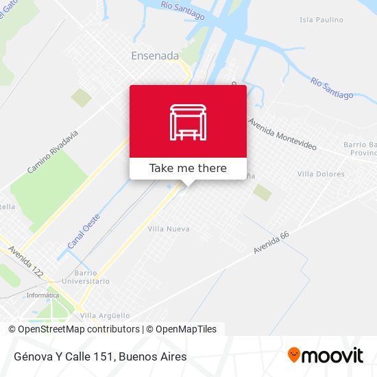 Mapa de Génova Y Calle 151