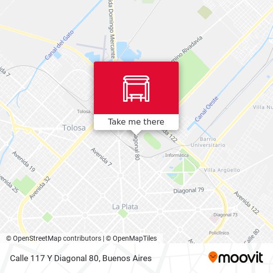 Calle 117 Y Diagonal 80 map