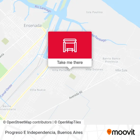 Progreso E Independencia map