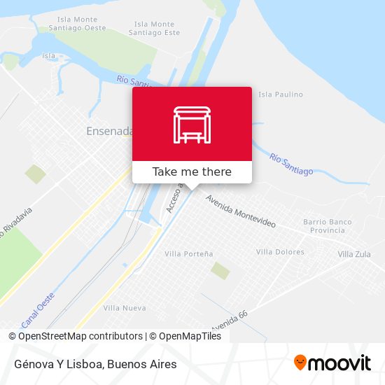 Mapa de Génova Y Lisboa