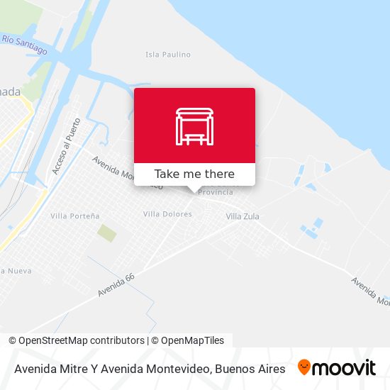 Avenida Mitre Y Avenida Montevideo map