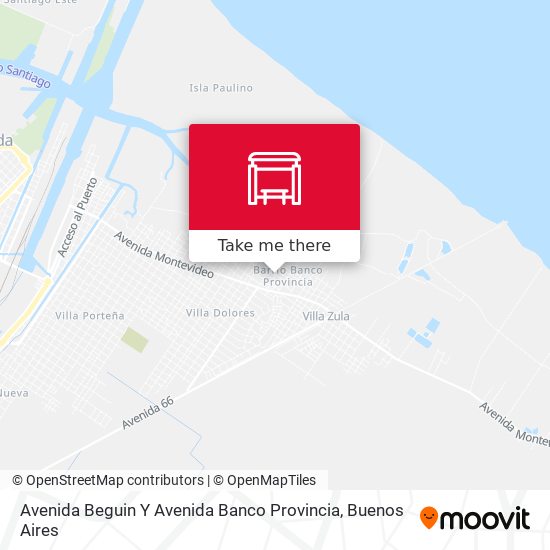 Mapa de Avenida Beguin Y Avenida Banco Provincia