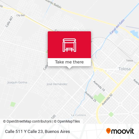 Mapa de Calle 511 Y Calle 23