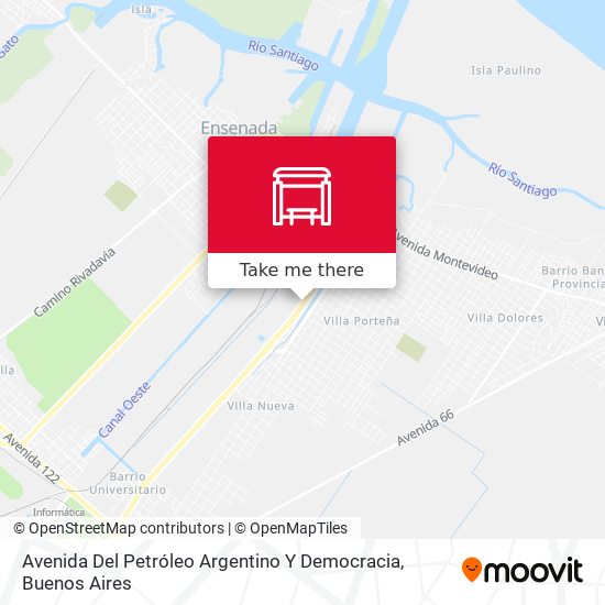Avenida Del Petróleo Argentino Y Democracia map