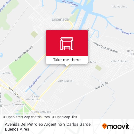 Avenida Del Petróleo Argentino Y Carlos Gardel map