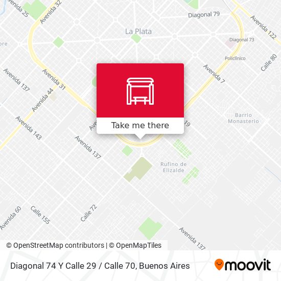 Diagonal 74 Y Calle 29 / Calle 70 map