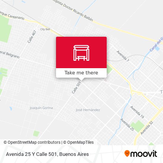 Avenida 25 Y Calle 501 map