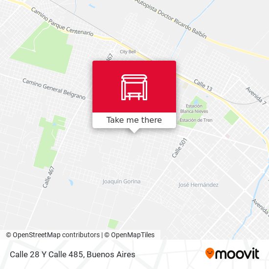 Mapa de Calle 28 Y Calle 485